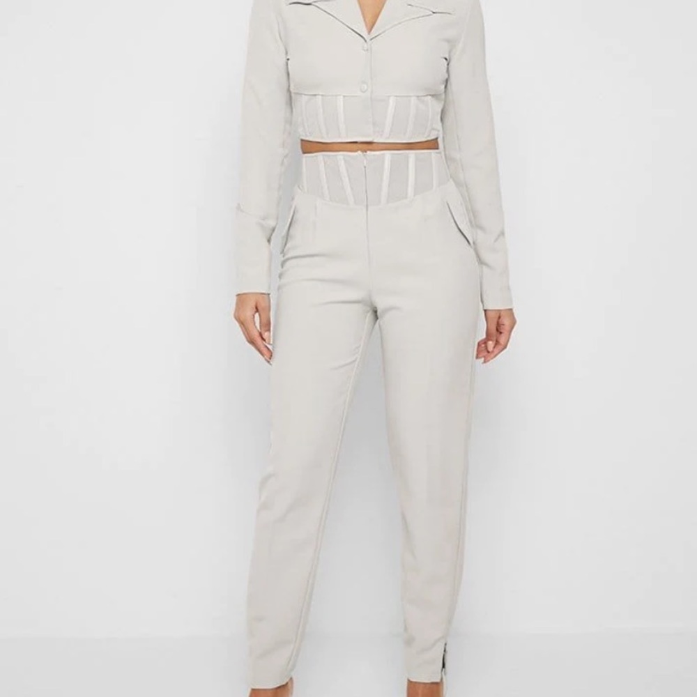 Maniere De Voir nude pants size 4, brand new with tags